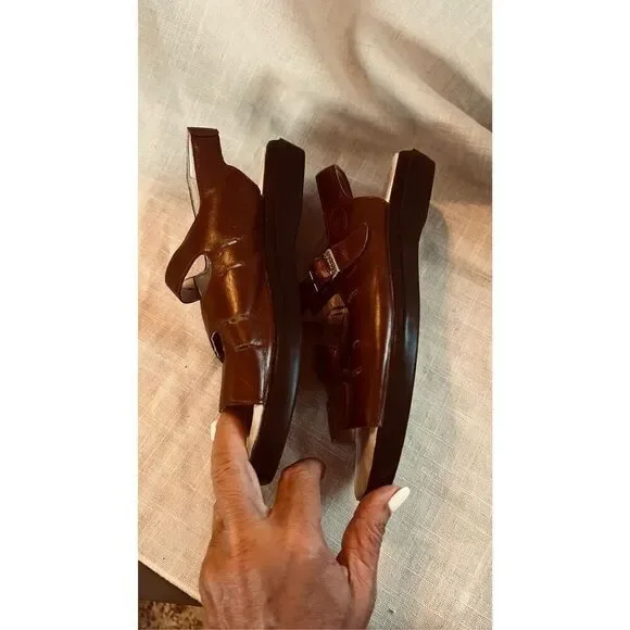 Propet Brown Leather Breeze Strappy Sandals SZ 8.5 W0001 - Picture 8 of 10